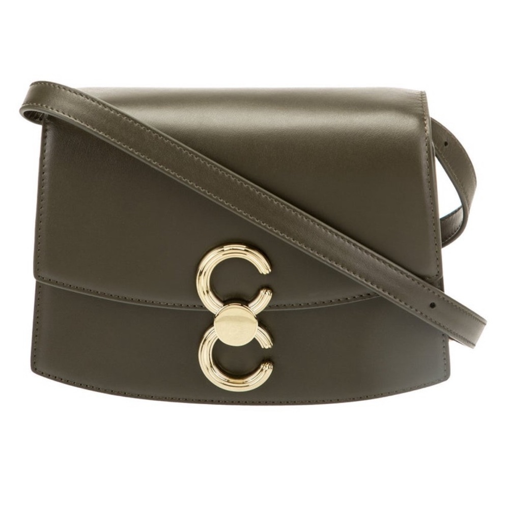Cafune Small Pendulum Leather Crossbody Bag - Pine Green — image 7 of 8